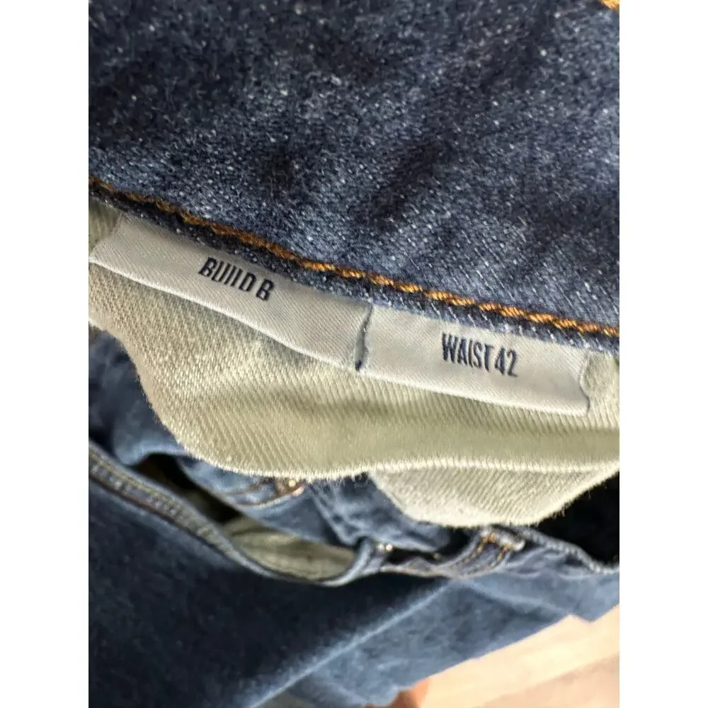 SPOKE Build B Medium Wash‎ Straight Leg Jeans Mens Size 42x30